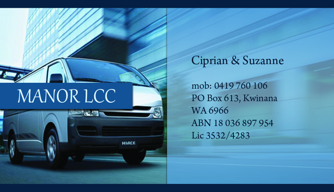 Business Card Design by TS Designs for Manor - Limousine & Coach Company | Design #1521978
