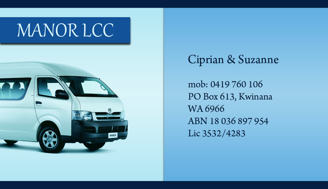 Business Card Design by TS Designs for Manor - Limousine & Coach Company | Design #1522061
