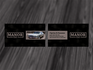 Business Card Design by diRtY.EMM for Manor - Limousine & Coach Company | Design: #1442742