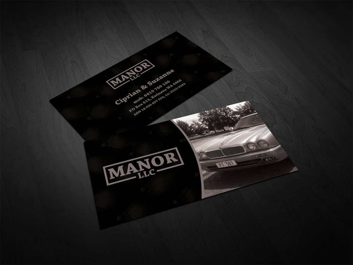 Visitenkarten-Design von diRtY.EMM für Manor - Limousine & Coach Company | Design #1467352