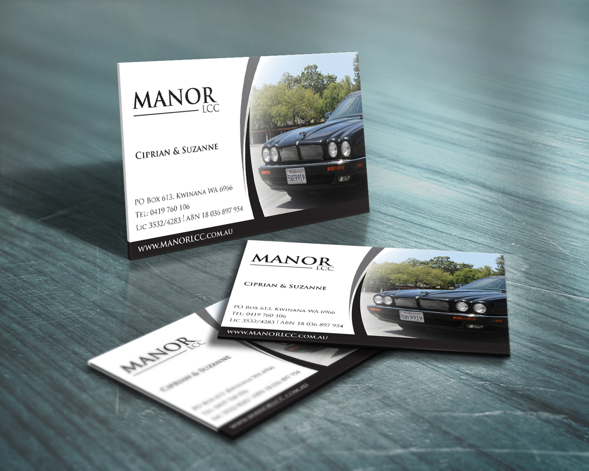 Design de Carte de Visite par Viktorijan pour Manor - Limousine & Coach Company | Design #1450361