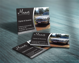 Business Card Design by Viktorijan for Manor - Limousine & Coach Company | Design: #1487131