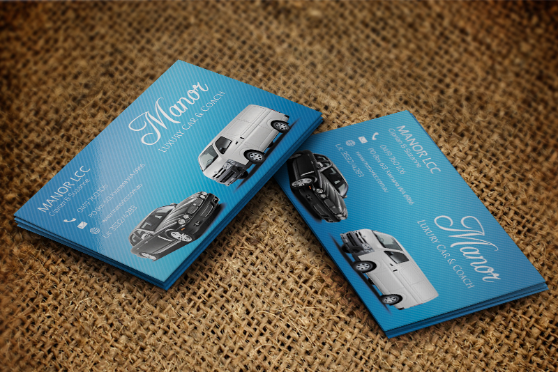 Business Card Design by JR designs for Manor - Limousine & Coach Company | Design #1451051