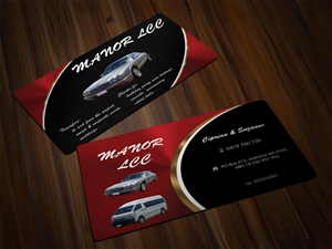 Business Card Design by Scorpius design for Manor - Limousine & Coach Company | Design: #1486697