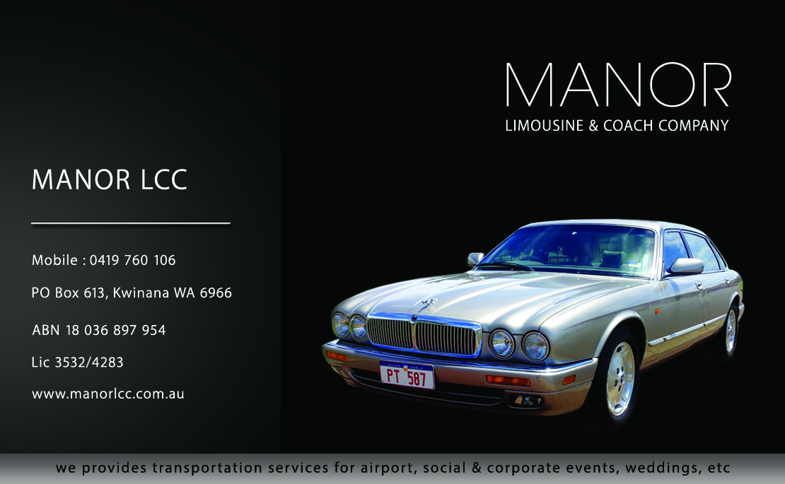 Business Card Design by Lx Design for Manor - Limousine & Coach Company | Design #1445925