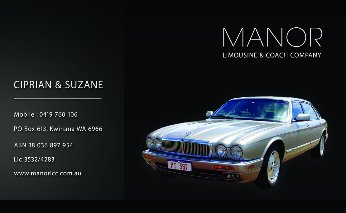 Design de Carte de Visite par Lx Design pour Manor - Limousine & Coach Company | Design #1493276
