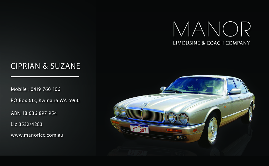 Design de Carte de Visite par Lx Design pour Manor - Limousine & Coach Company | Design #1493281