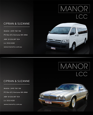 Design de Carte de Visite par Lx Design pour Manor - Limousine & Coach Company | Design : #1521145