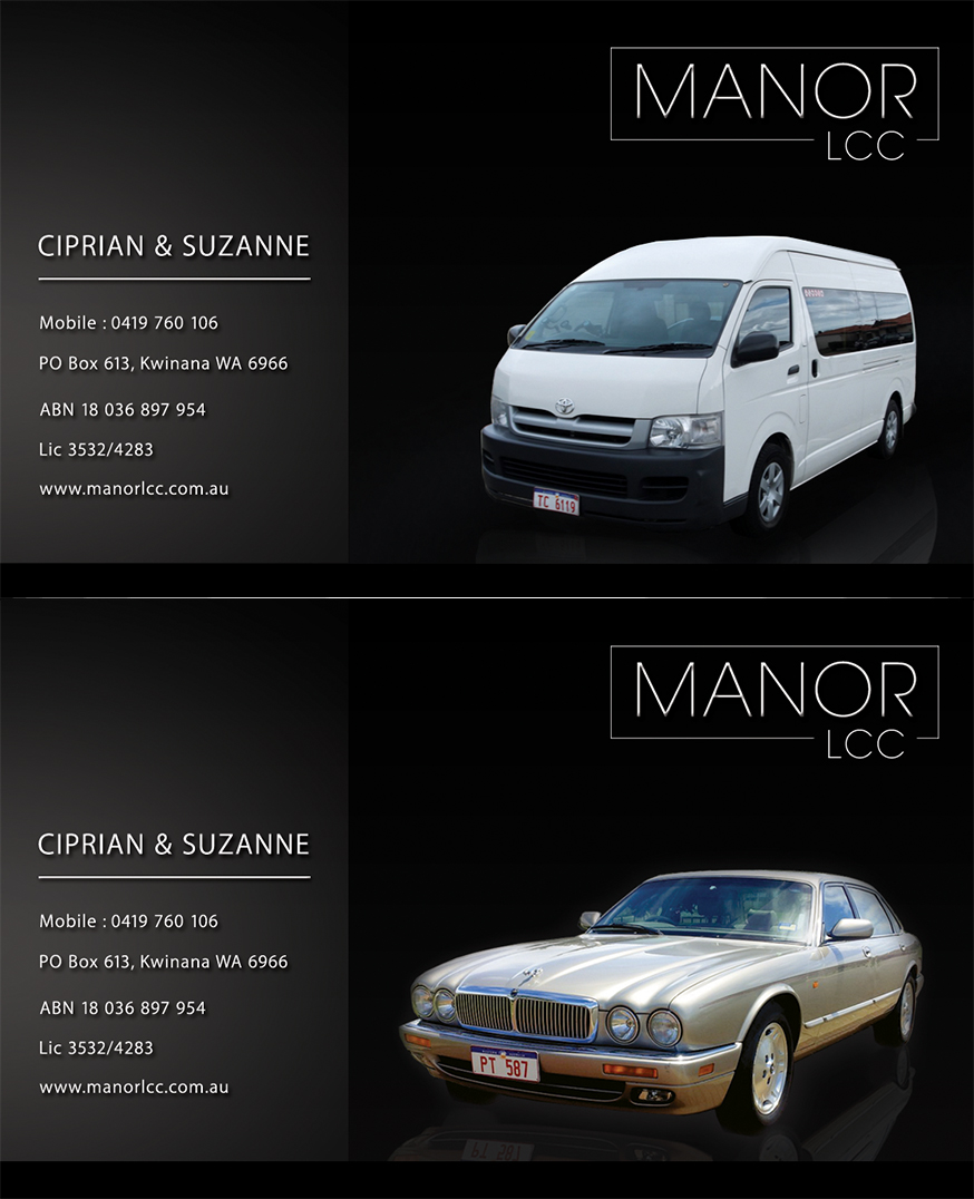 Business Card Design by Lx Design for Manor - Limousine & Coach Company | Design: #1523152