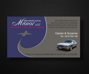 Design de Carte de Visite par Maestroto pour Manor - Limousine & Coach Company | Design : #1454169