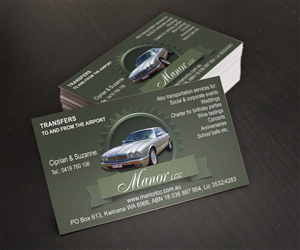 Business Card Design by Maestroto for Manor - Limousine & Coach Company | Design: #1498844