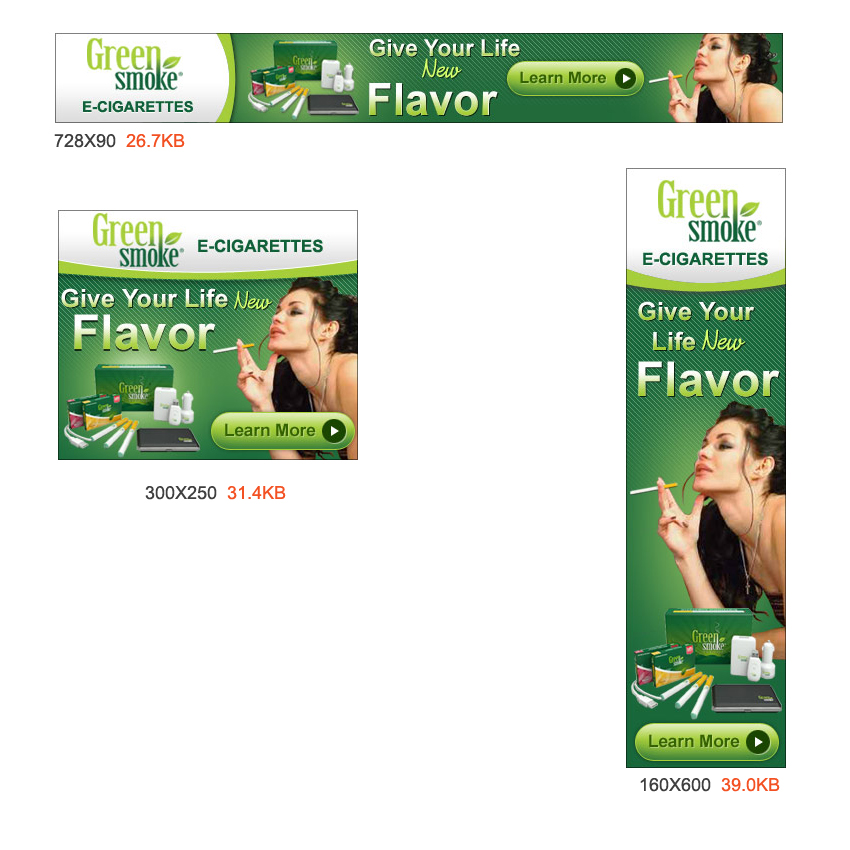 Banner Ad Design by DesignXyz for Green Smoke Inc | Design #1445268
