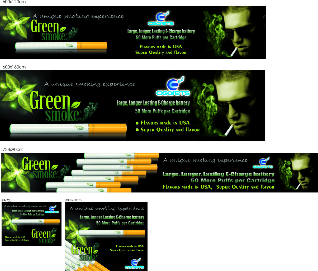 Banner Ad Design by Designplus for Green Smoke Inc | Design #1438643