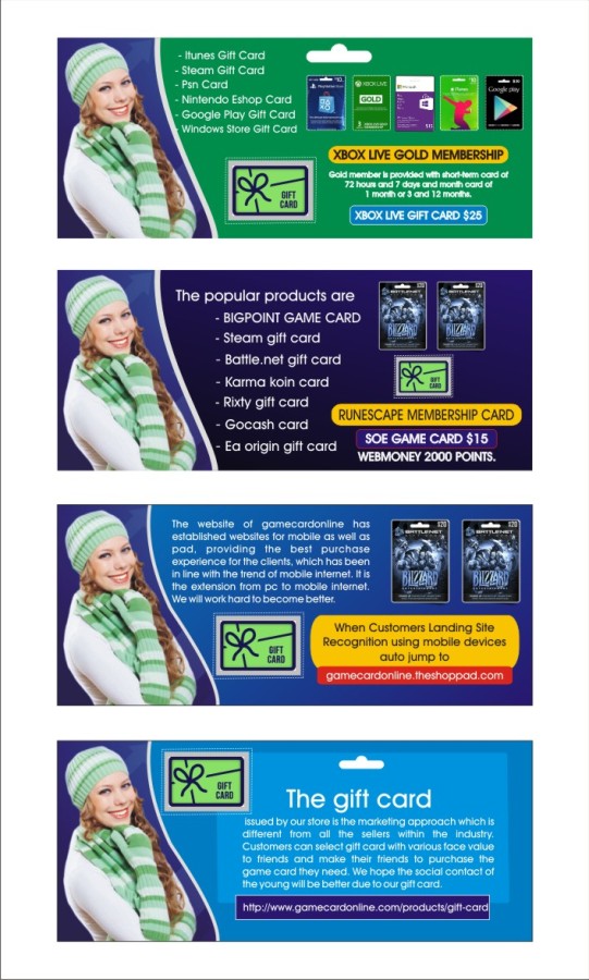 Banner Ad Design by yadavsushil for gamecardonline eshop lnc. | Design #5178273
