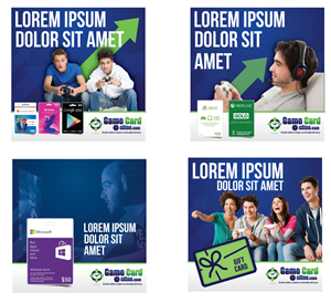 banner redesign 4 piece for video games E-commerce site  | Design de Bannière  par JCR