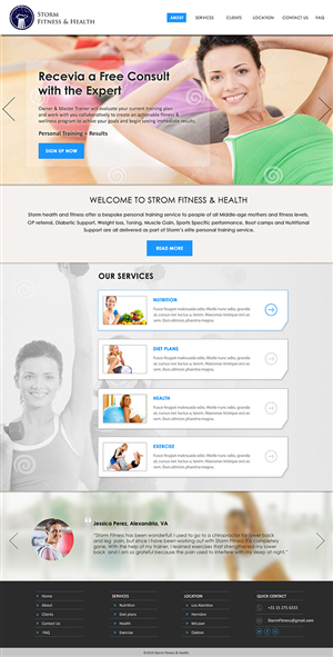 Web Design by Karthik_Designer for this project | Design #5140042
