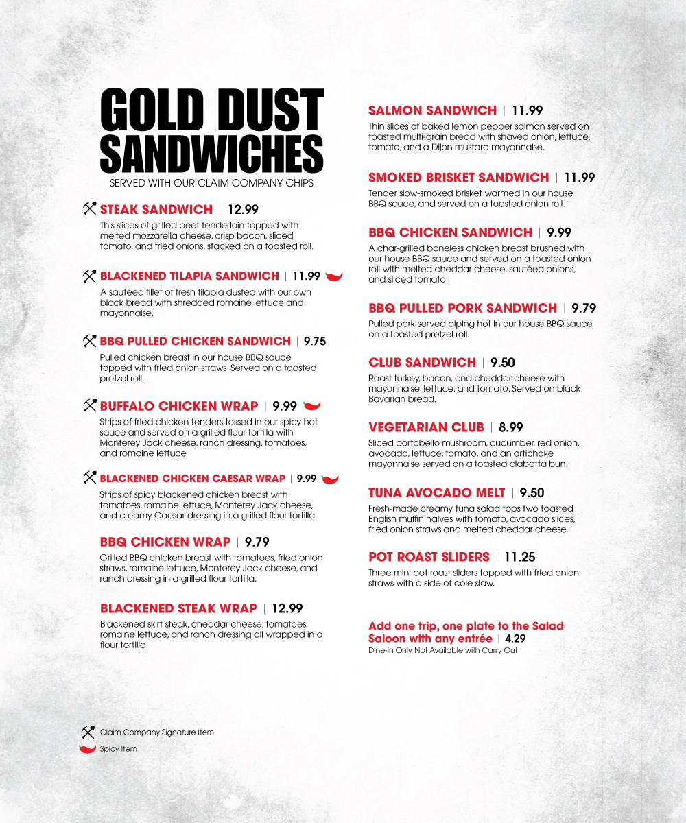 Menu Design by mstahl720 for The Claim Company | Design #1544931