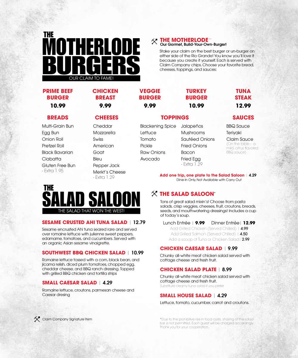 Menu Design by mstahl720 for The Claim Company | Design #1544934