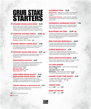 Menu Design by mstahl720 for The Claim Company | Design: #1658875