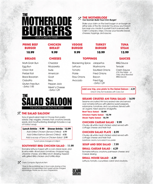 Menu Design by mstahl720 for The Claim Company | Design: #1658888