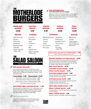 Menu Design by mstahl720 for The Claim Company | Design: #1707185