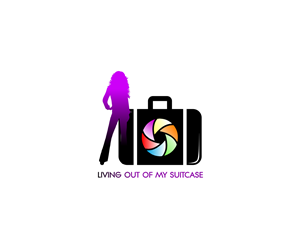 Living Out Of My Suitcase | Logo Design by Living Horses Graphics