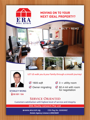 realtor require a flyer to market a unit in prime district singapore | Flyer Design by Sbss