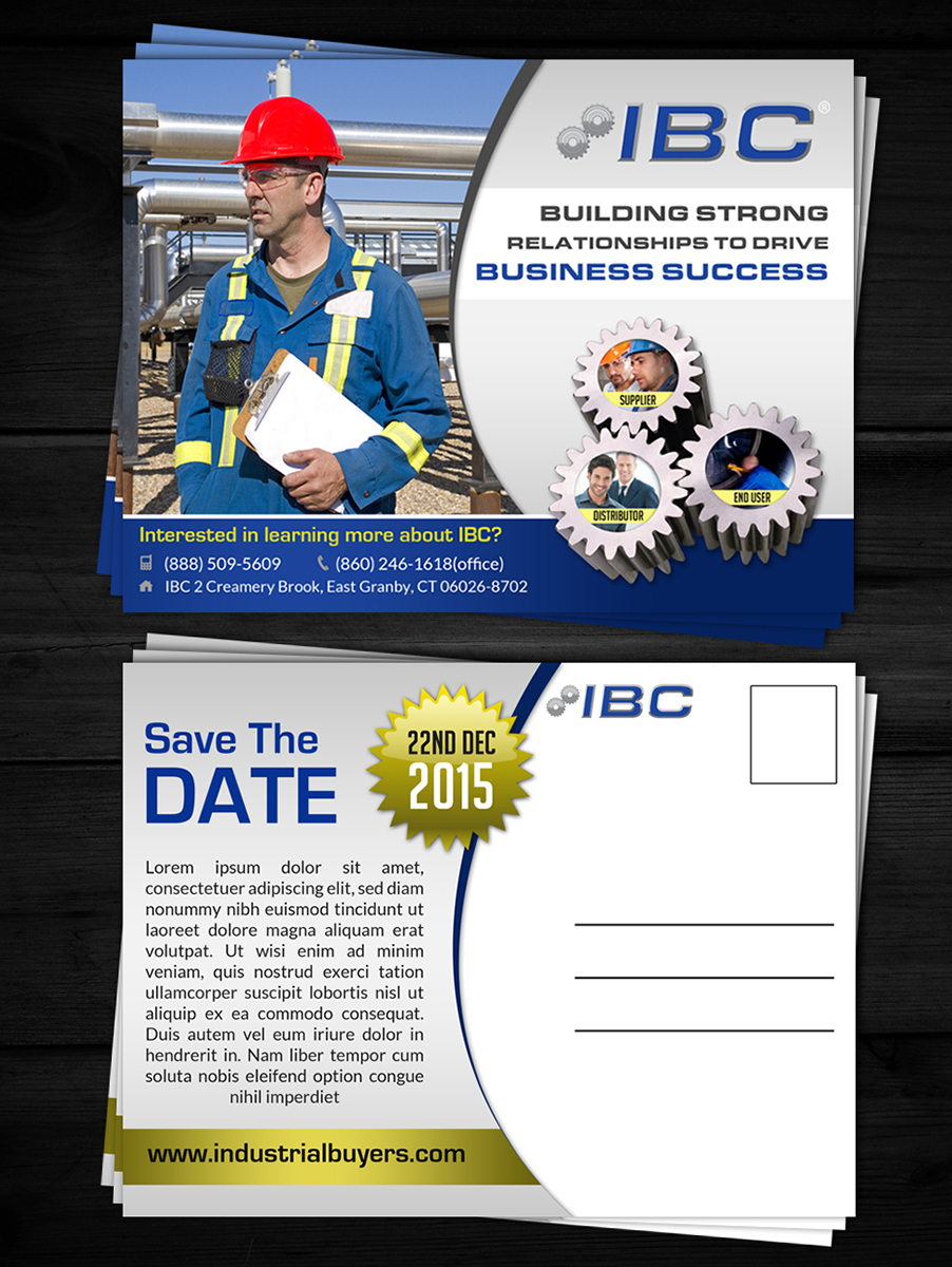 Postcard Design by ESolz Technologies for IBC | Design #5134976
