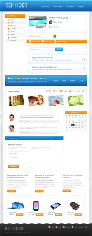 Web Design by pb for Rennder | Design: #1464875