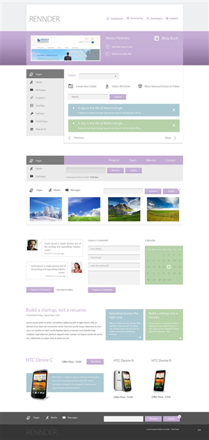 Web Design by pb for Rennder | Design: #1469763
