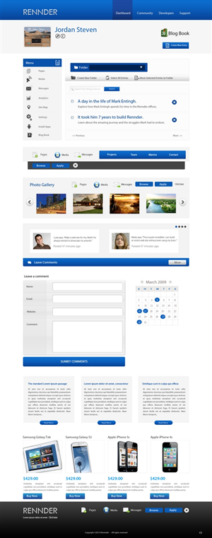 Web Design by pb for Rennder | Design: #1469766