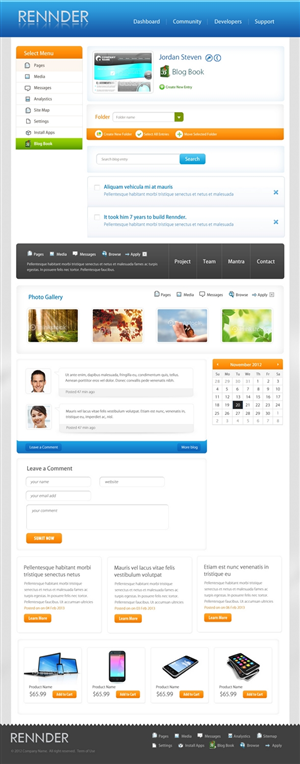 Web Design by pb for Rennder | Design: #1469767