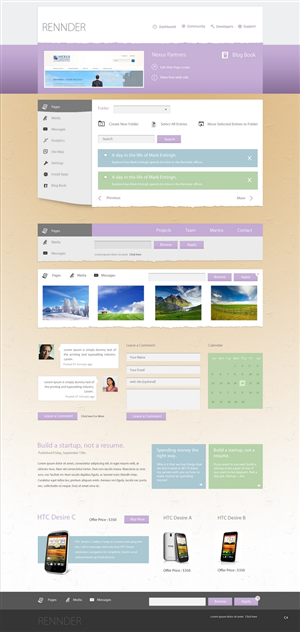 Web Design by pb for Rennder | Design: #1483429
