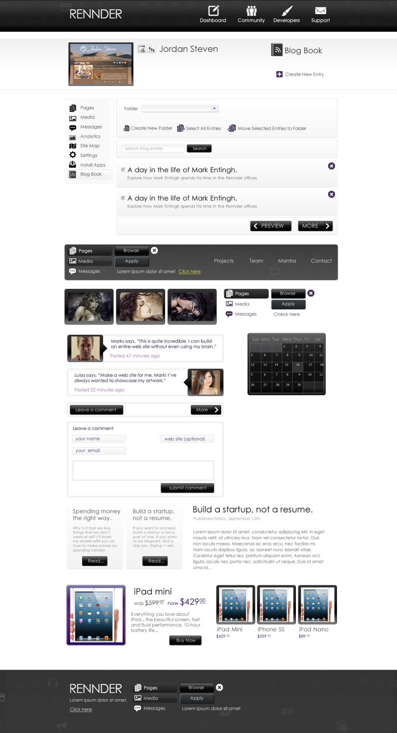 Web Design par TechWise pour Rennder | Design #1482149