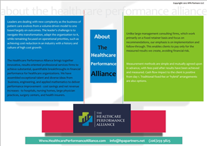 Brochure Design by creative designer for The Healthcare Performance Alliance | Design: #1516171