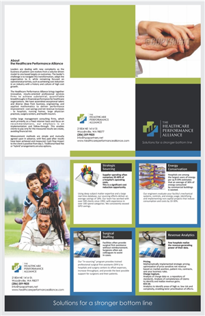 Diseño de Brochure por barinix para The Healthcare Performance Alliance | Diseño #1512699