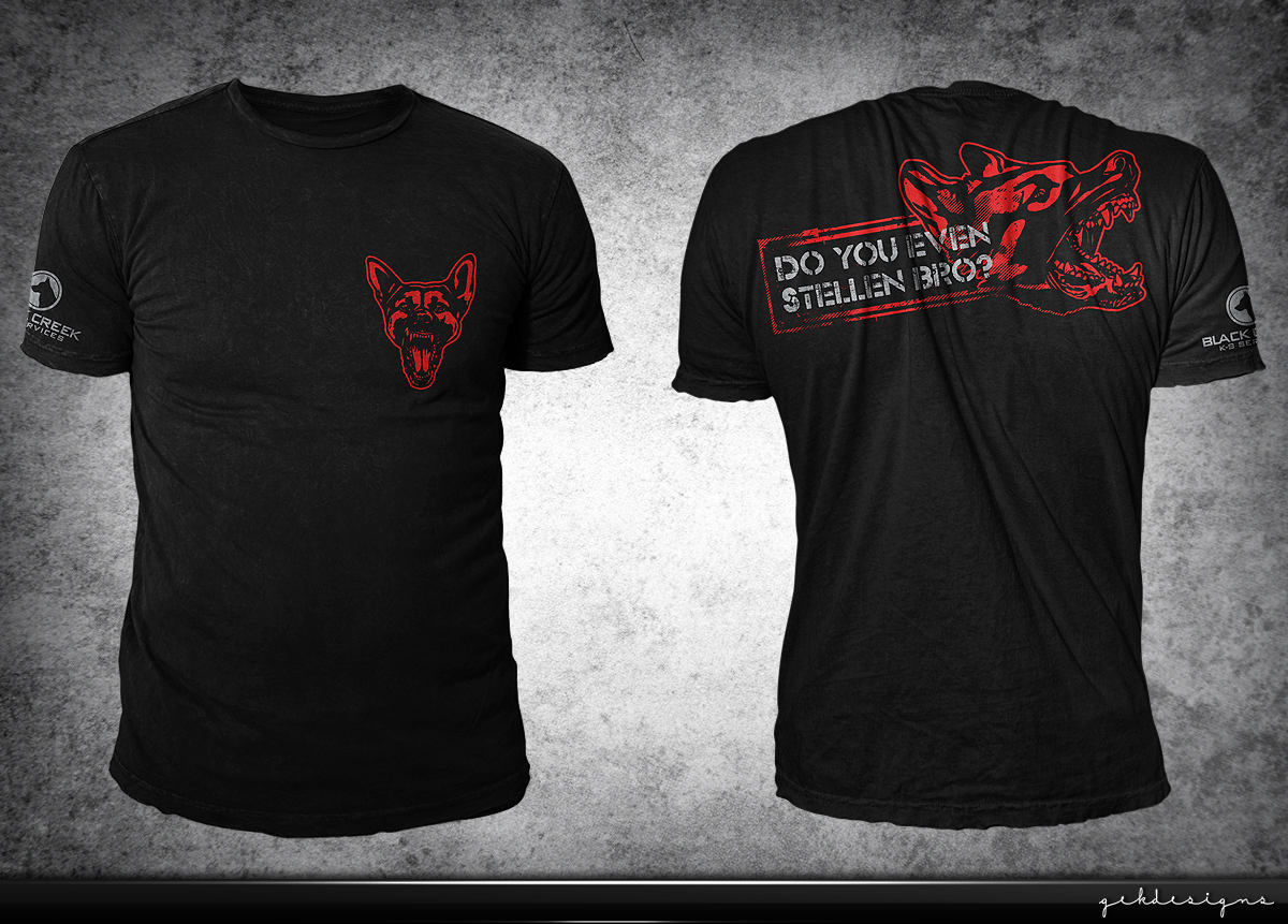 T-shirt Design by gekgrfx for Black Creek K-9 Services | Design #5163201