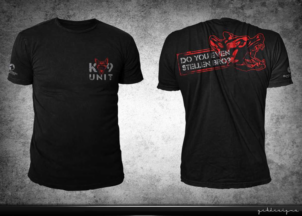 T-shirt Design by gekgrfx for Black Creek K-9 Services | Design #5182680