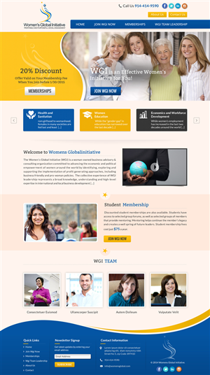 WOMEN'S GLOBAL INITIATIVE | Web Design par Sbss
