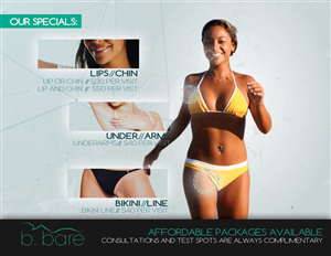 Laser Hair Remova for all skin types | Postcard Design by alessandroevge