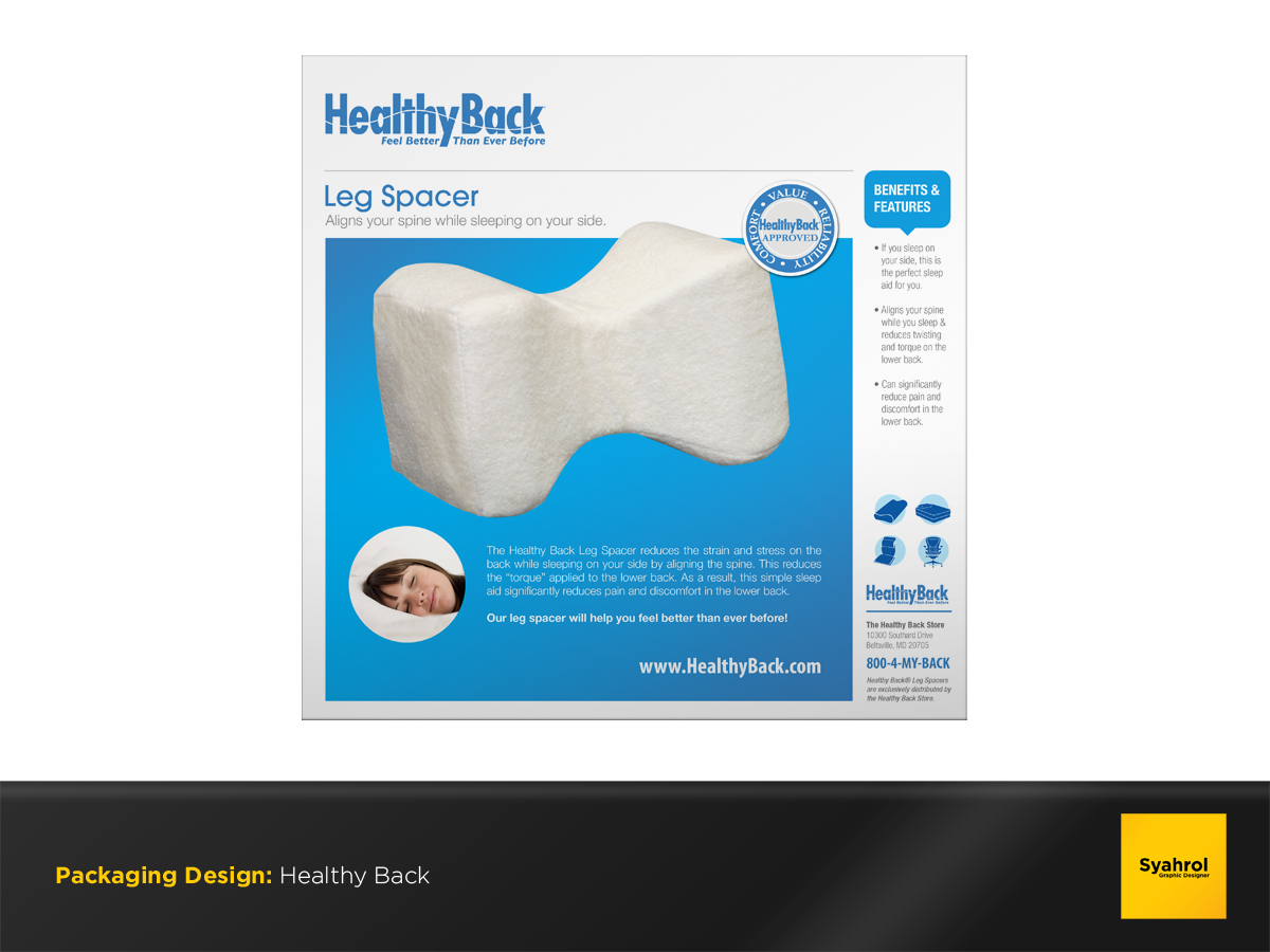 Packaging Design by Syahrol for Healthy Back Brand Holdings | Design #5134158