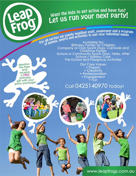Flyer Design by James Sylvester for Leap Frogs Action Sports And Games | Design #1453475