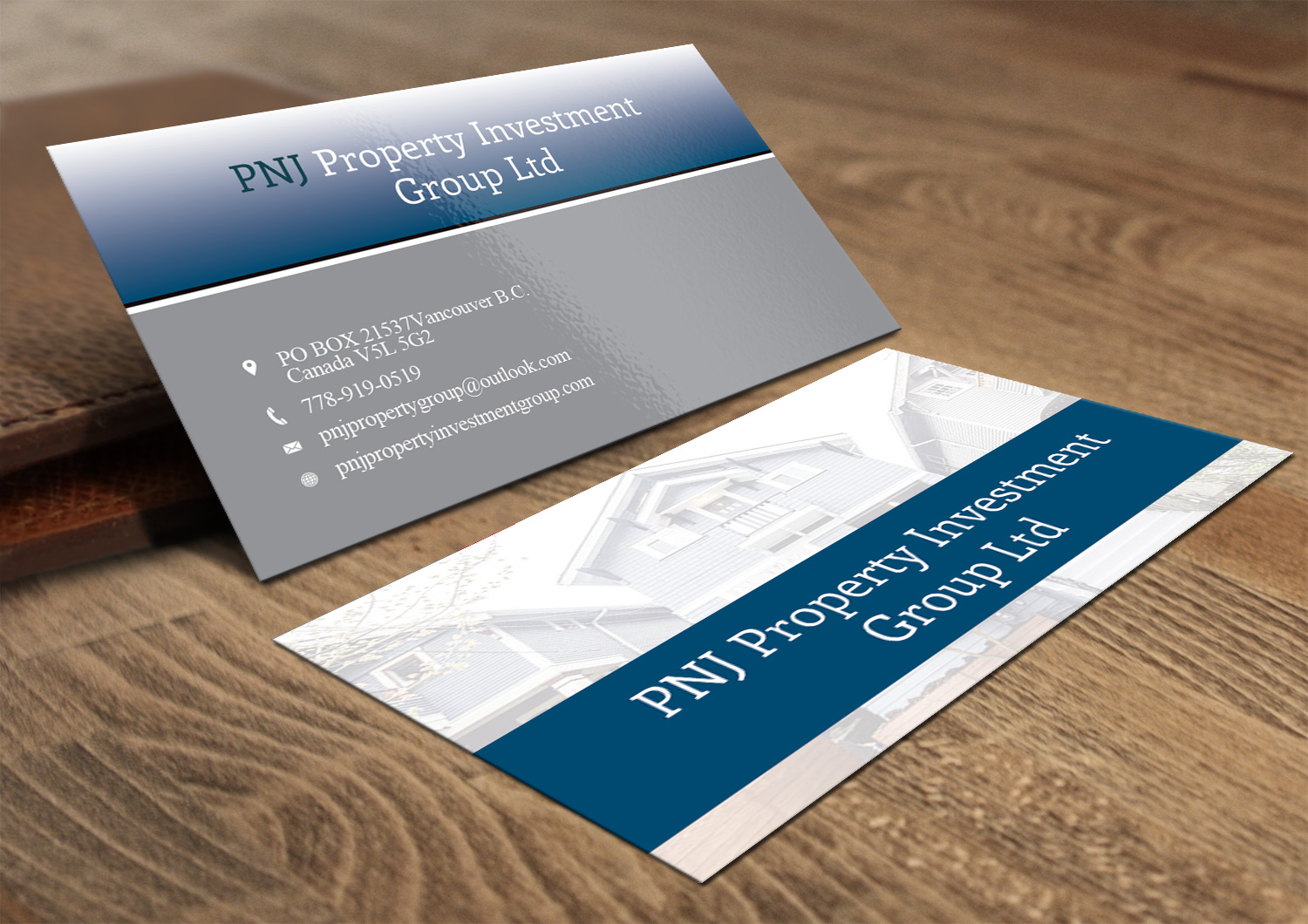 Business Card Design by Lanka Ama for PNJ Property Investment Group Ltd. | Design #5134565