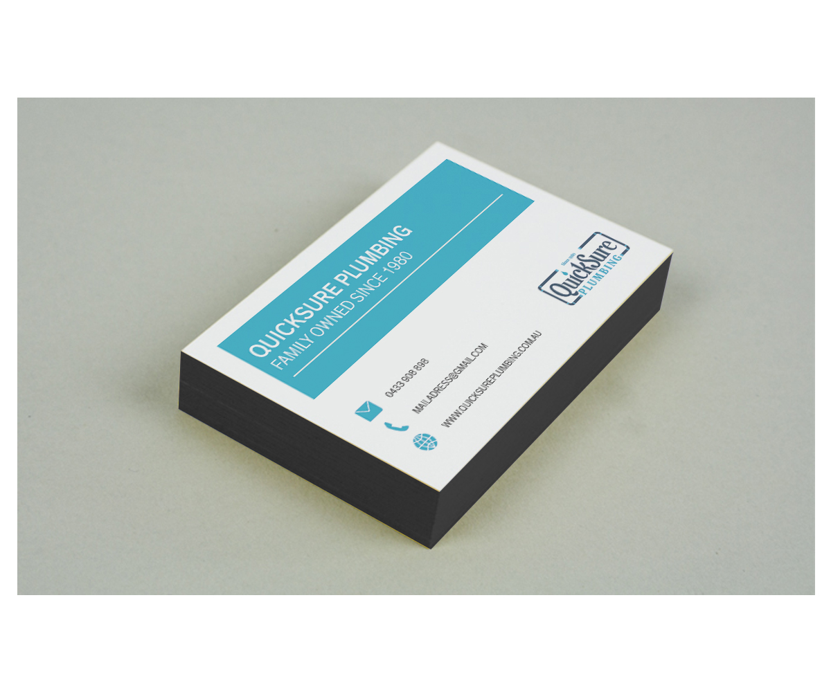 Business Card Design by Fedor for QuickSure Plumbing | Design #5130940