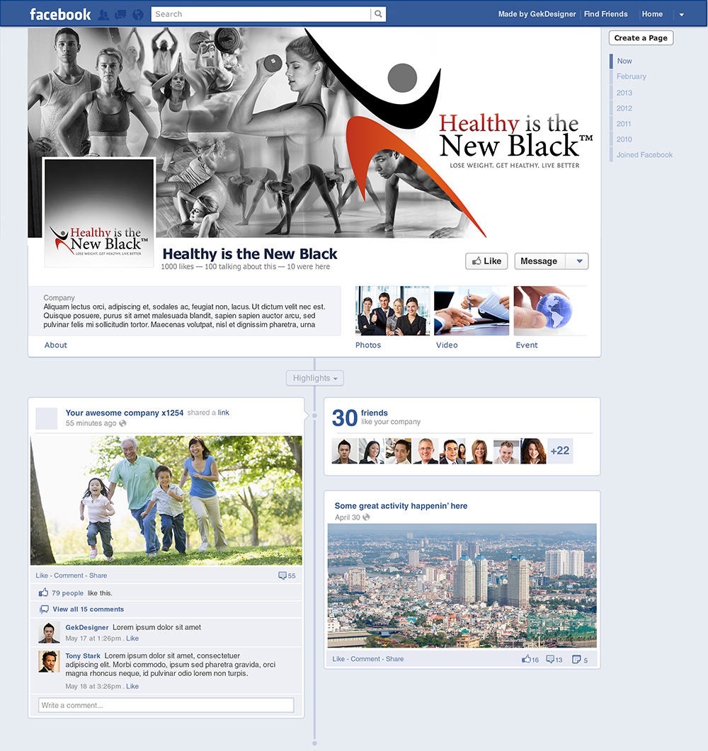 Facebook Design by gekgrfx for Adiva+Publishing | Design #1447335