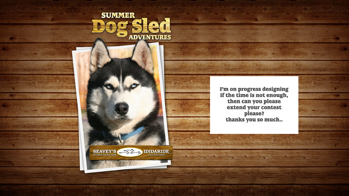 Brochure Design by charmiel for IdidaRide Sled Dog Tours, Inc. | Design #1470699