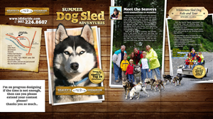 Brochure Design by charmiel for IdidaRide Sled Dog Tours, Inc. | Design: #1471168