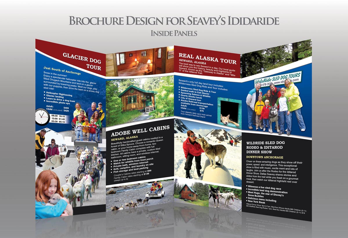 Brochure Design by LeavingImpression for IdidaRide Sled Dog Tours, Inc. | Design #1470562