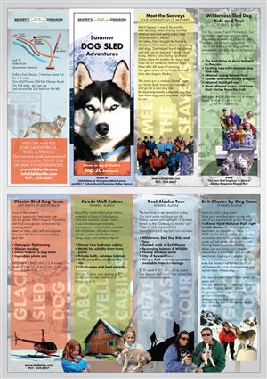 Broschüren-Design von Sign für IdidaRide Sled Dog Tours, Inc. | Design #1471719