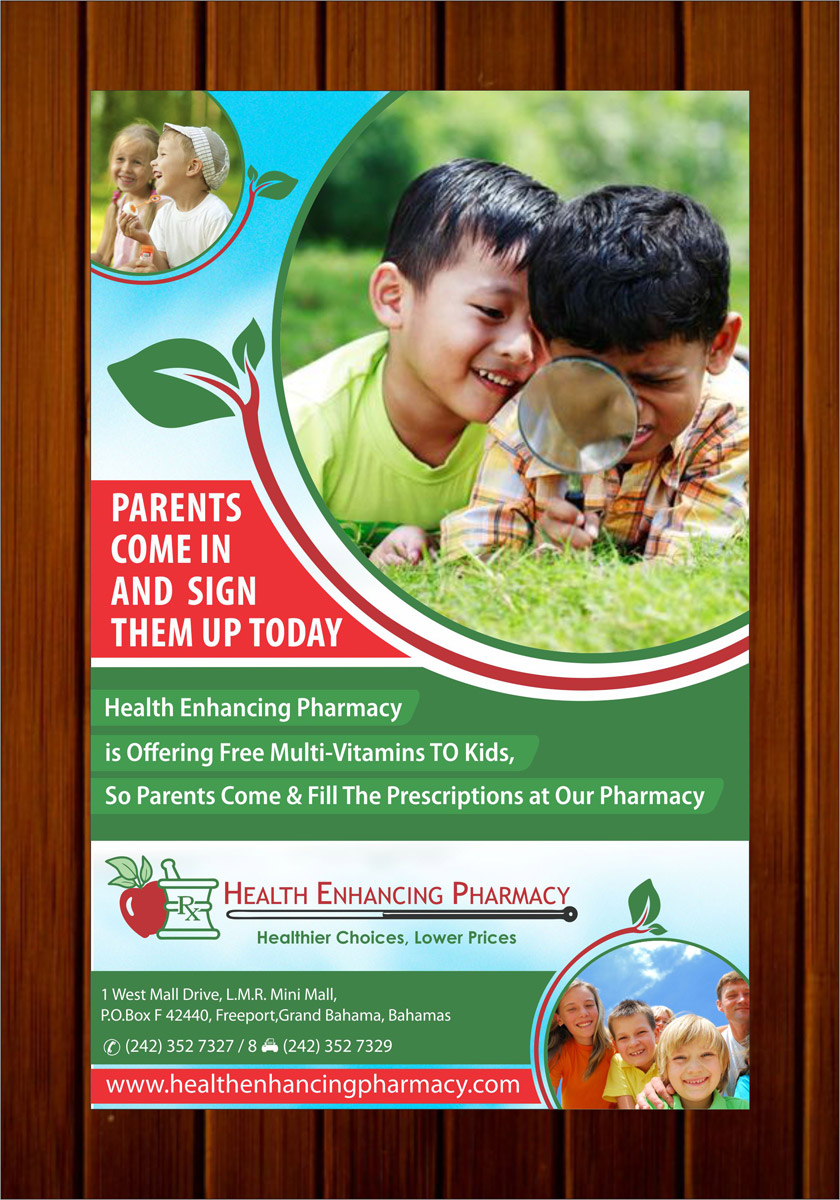 Design Publicitaire par Infinitive Technology pour Health Enhancing Pharmacy | Design #5189042